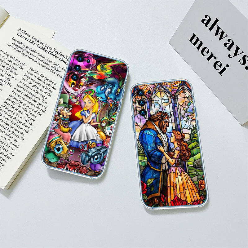 RT22 Princess Cartoon Case for Motorola E7 G6 G7 G8 G9 Plus Power Play G10 G20 G04 E30 E40 E22 E20 E13 E15 G22 G23 G05 G75 G35 G55