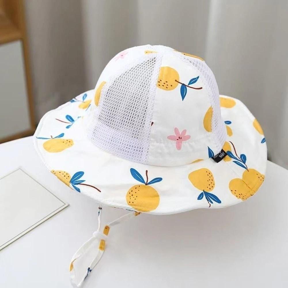 Fruit Print Children Sun Hat Thin Sun Protection Hat Fashion Bucket Hat  Summer Season