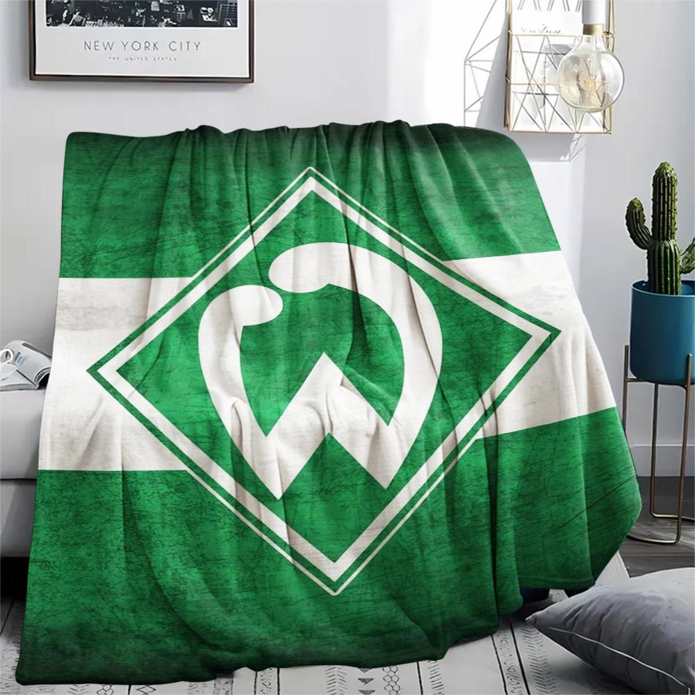 1Pc SV Werder Bremen Print Flannel Blanket High Quality Warm Comfortable Cover for All Seasons Perfect for Gifts Home Decor