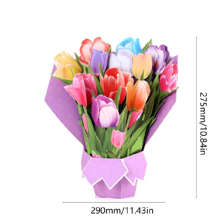 3D Flower Bouquets Popup Cards,Mother Day Greetings Cards Mother Day Gift Cards