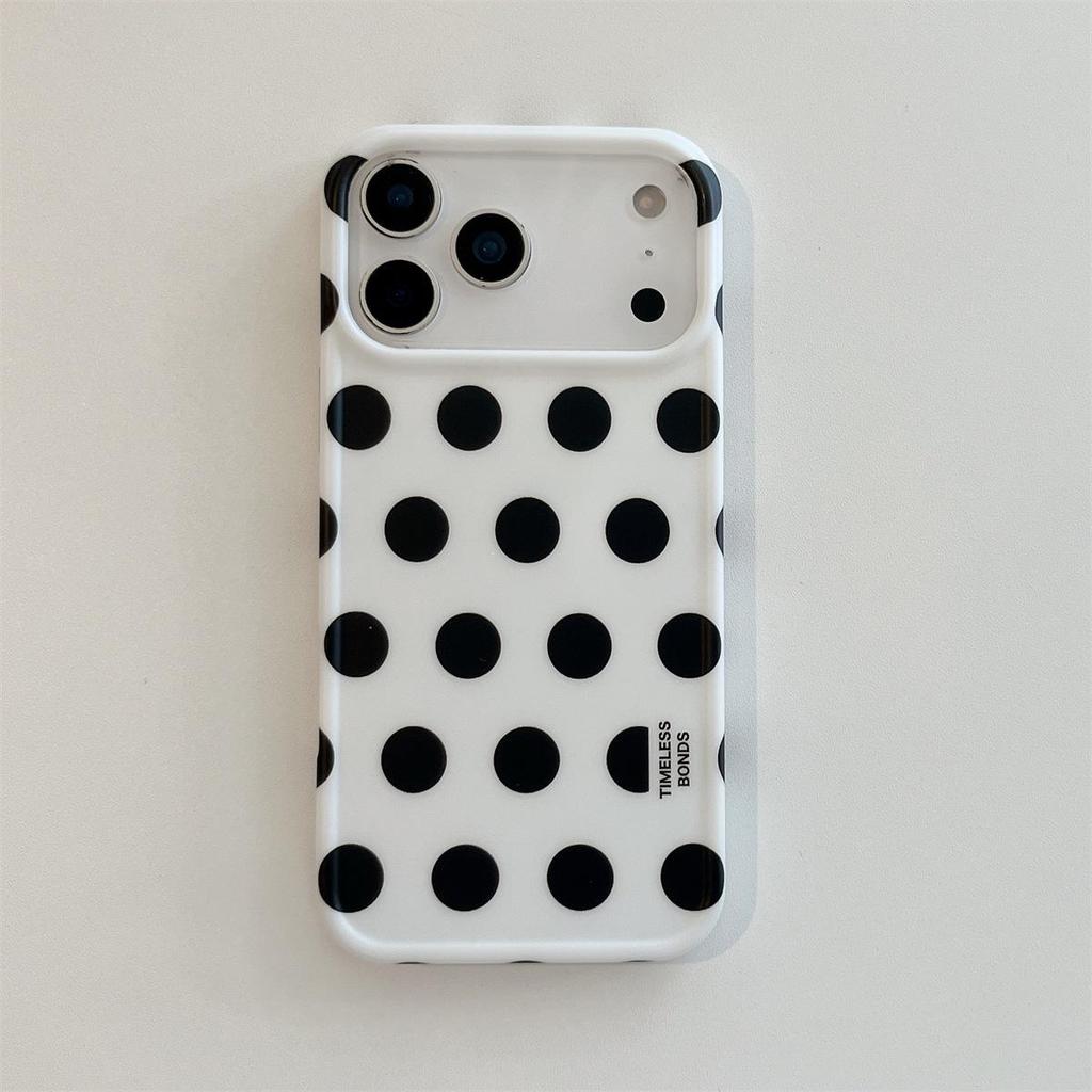 Dopamine Polka Dot iPhone 15 ProMax Case: Drop-proof, Full Coverage.