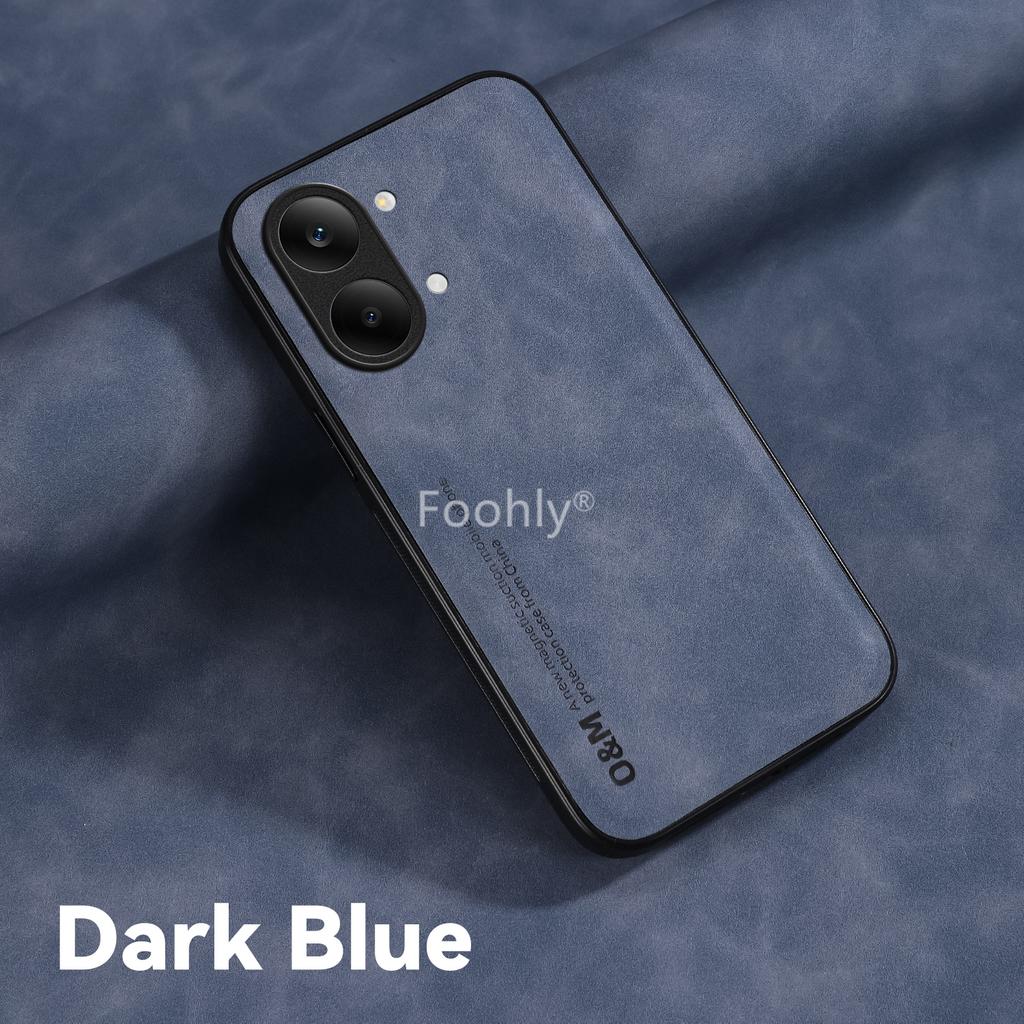 Nubuck Leather Magnetic Case for Xiaomi Poco X8 Pro Max Protective Cover Shockproof Back Shell Coque Capa Fundas