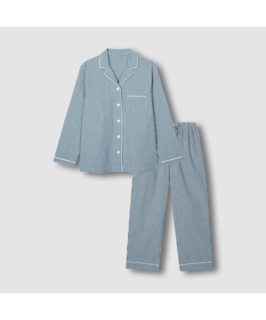 Jaju Women'S Cotton Stretch Length Pajama Set_Dark Blue