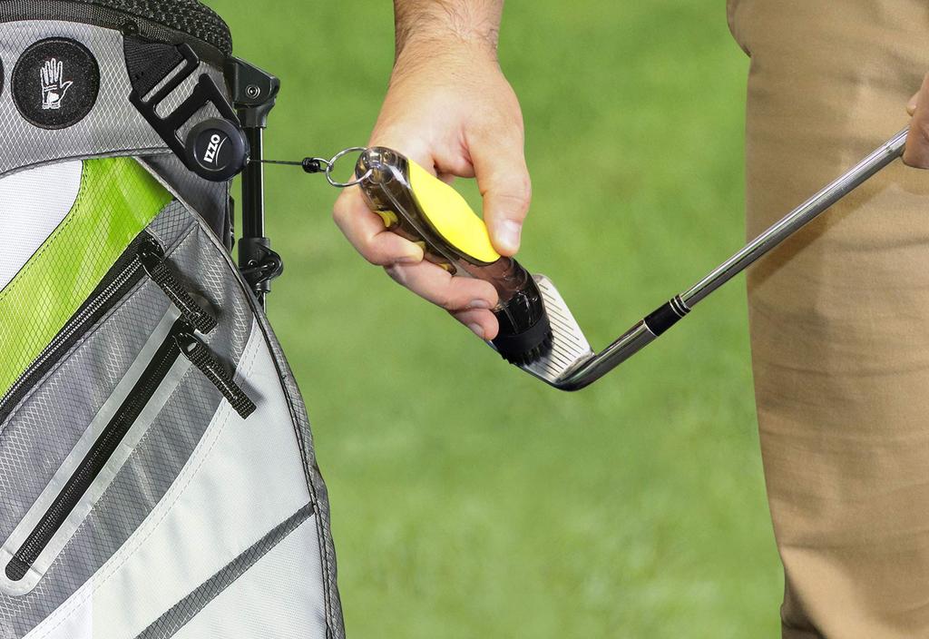 Izzo Golf Brush Cleaning Aqua Brush with Reel