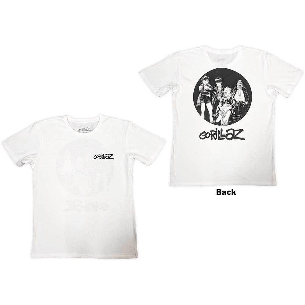 Gorillaz Unisex T-Shirt: Song Machine Brush Logo (Back Print) (Large) S