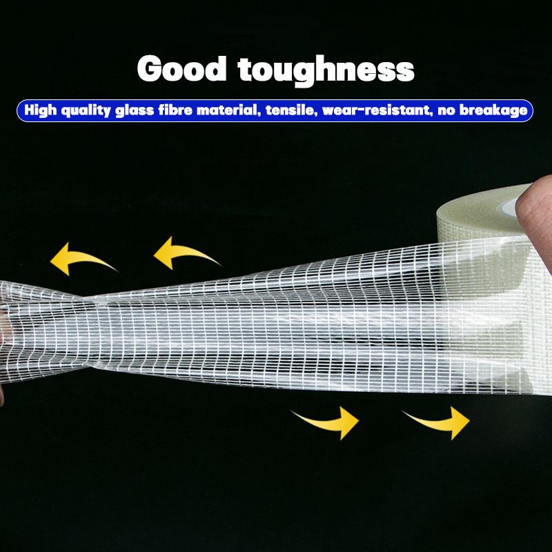 Grid Fiber Tape Toy Airplane Model Super Strong Mesh Single-Sided Tape Wear-Resistant Glass Fiber Strong Reinforced tape