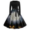 Women's Halloween Costume Dress Short Sleeve Fashion Party Dress for Evening Events