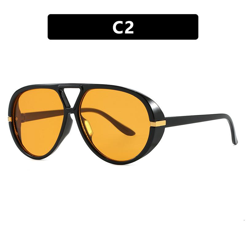 New Vintage Pilot Sunglasses Women Men Brand Round Sun Glasses Female Circular Eyewear  For Male Female Eyeglasses