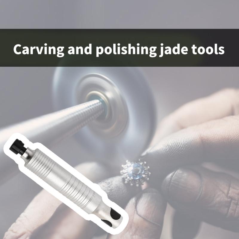 Powerful Stone Carving Tool Black Vibration Head Replacement Handle for Jade Polishing and Enhanced Craftsmanship