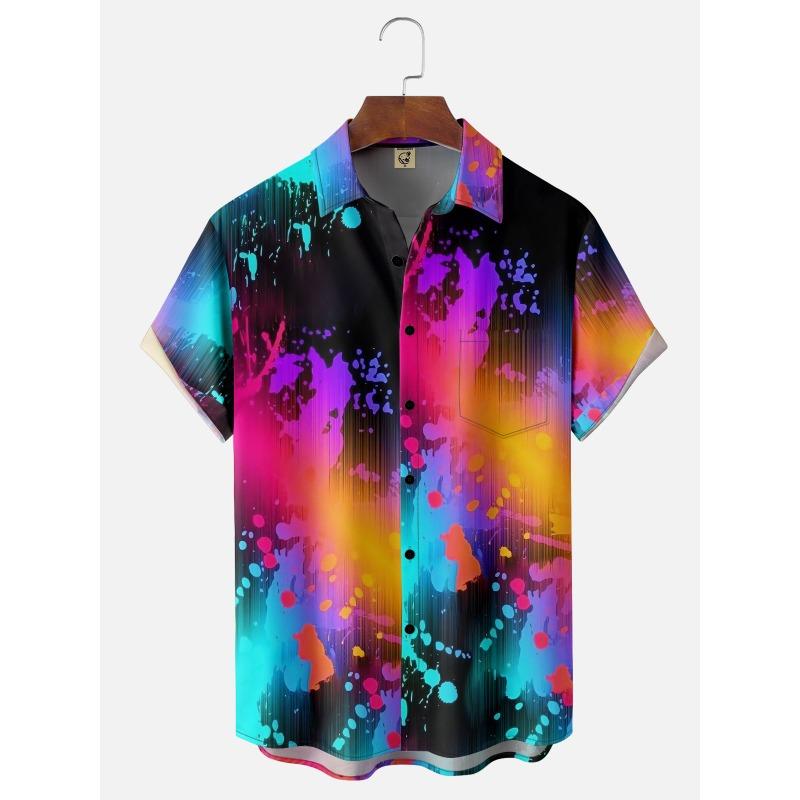 Hawaii Men's Shirt 3D Print Funny Cartoon Animal Short-sleeved Tops Summer Casual Men's Clothes Street fashion shirt for boys
