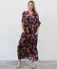 Summer Plus Size Loose Fit Vacation V-Neck Short Sleeve Maxi Dress Women Beach
