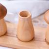 Wooden Toothpick Holder Personalized Mushroom Simple Toothpick Box Japanese Creative Cute Household Toothpick Jar Kitchen Tool