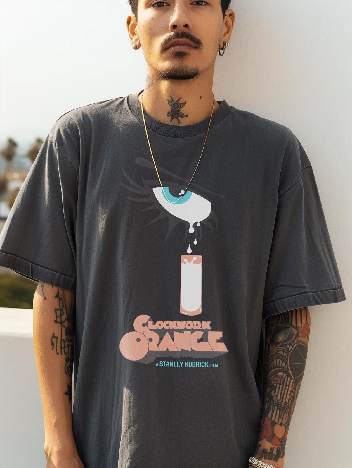 Clockwork Orange T shirt - Iconic Stanley Kubrick Film Design L
