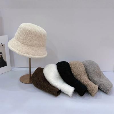 25 Vroege herfst nieuwe vissershoed kinderen effen kleur veelzijdige mode emmerhoed winter outdoor warm tij