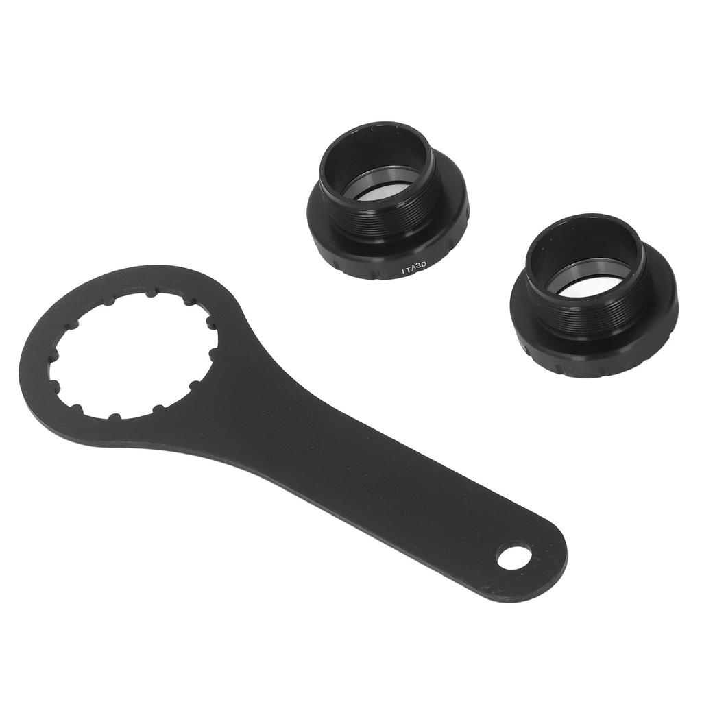 Butuc pedalier cu filet pentru bicicletă, aliaj de aluminiu, rezistență ridicată, ușor, ax central cu cheie pentru