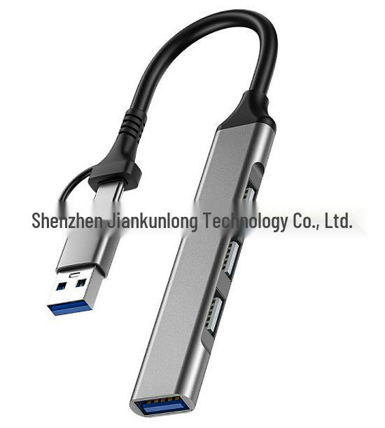 Cross Multi-functional Type-C Docking Station: 4-in-1 USB 3.0 Hub for Computers