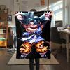 1 Stück Son Goku Druck Flanelldecke, Hohe Qualität für alle Jahreszeiten, Heimdekoration, Wärme und Komfort, Perfekt für Weihnachtsgeschenke