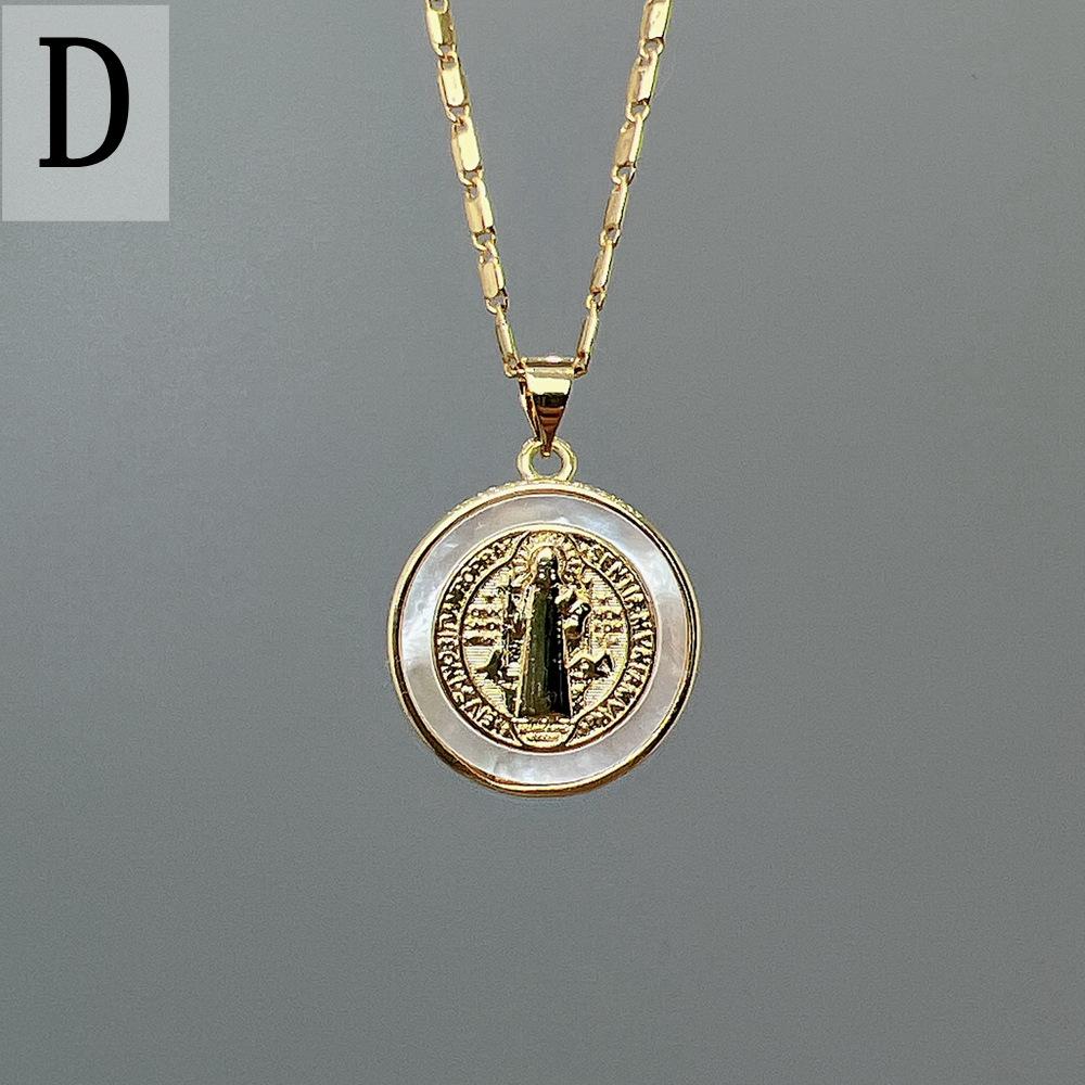 

Подвеска-портрет из ракушки Гуадалупе, аксессуары для изготовления ювелирных изделий своими руками, европейская и американская подвеска для ожерелья, ювелирный подарок