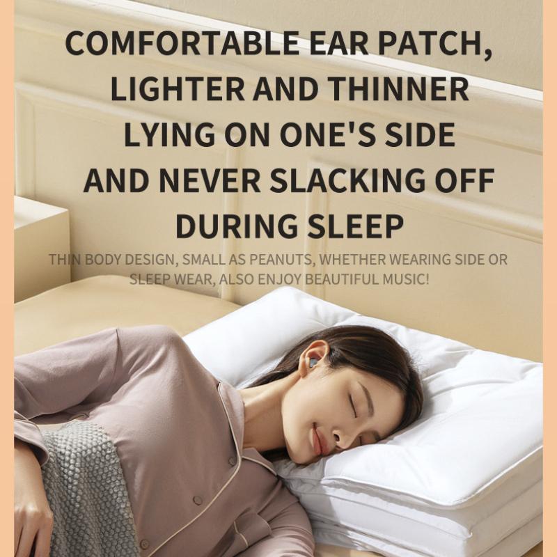 Ultra-mini Sleep Wireless Bluetooth Headset Ultra-thin Painless Side Sleep Comfortable Ultra-long Life Noise Reduction Ultra-low Latency