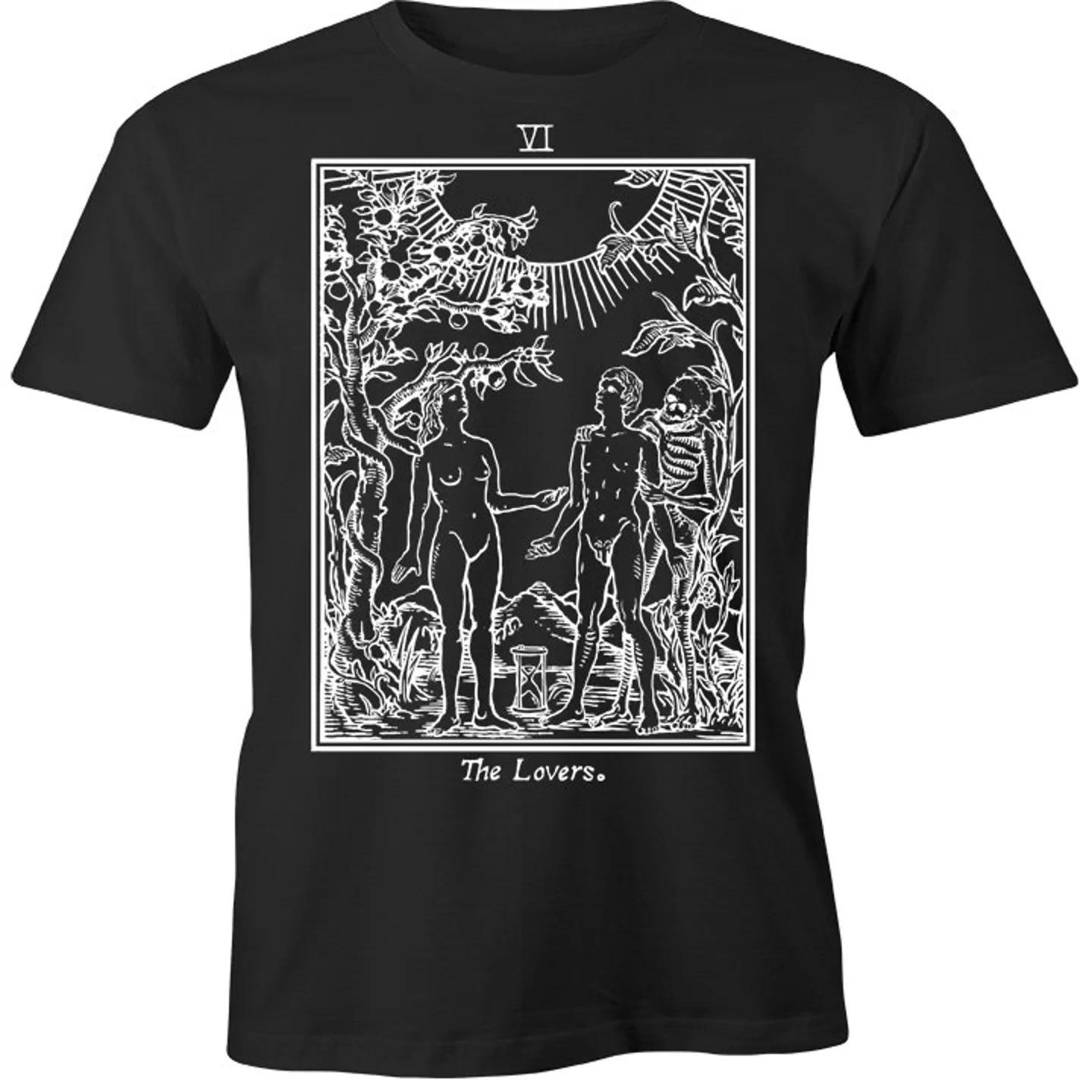 

THE LOVERS Tarot print shirt M