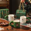 Christmas Ceramic Mug Gift Set High Value Creative Water Cup Coffee Cup Holiday Event Souvenir