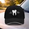 Dentist Tooth EKG Baseball Cap Unisex Adjustable Cotton Blend Outdoor Sports Cap