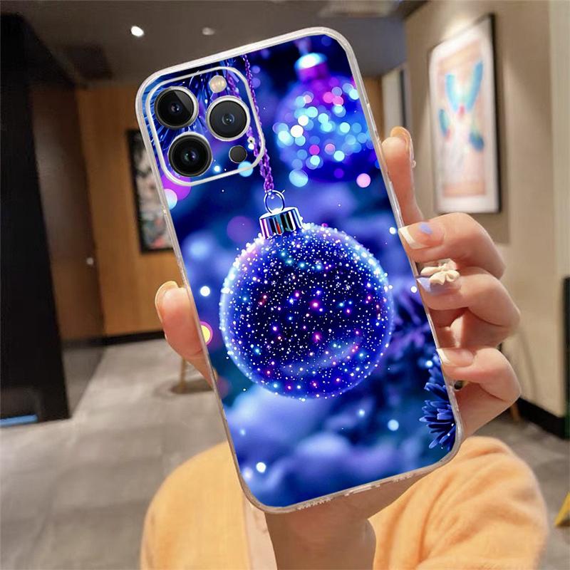 Merry Christmas Tree Phone Case Carcasa Funda For iPhone 17 Pro Max Air 16 15 14 13 Pro Max 15 16 Pro 15Plus Case