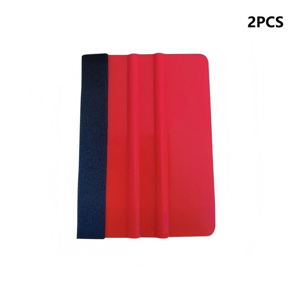 2pcs Vinyl Squeegee Car Vinyl Wrapping Film Scraper Car Sticker Felt Scraper for Car Window Film Scraper Tools красный
