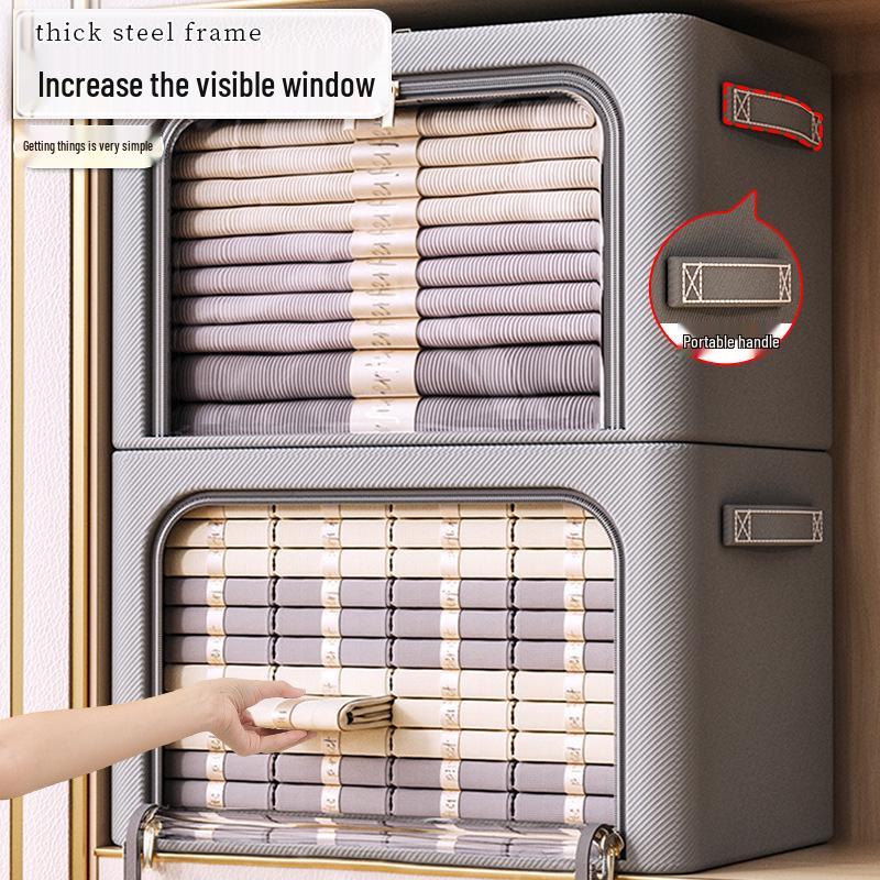 Foldable Oxford Cloth Wardrobe Organizer Basket Box