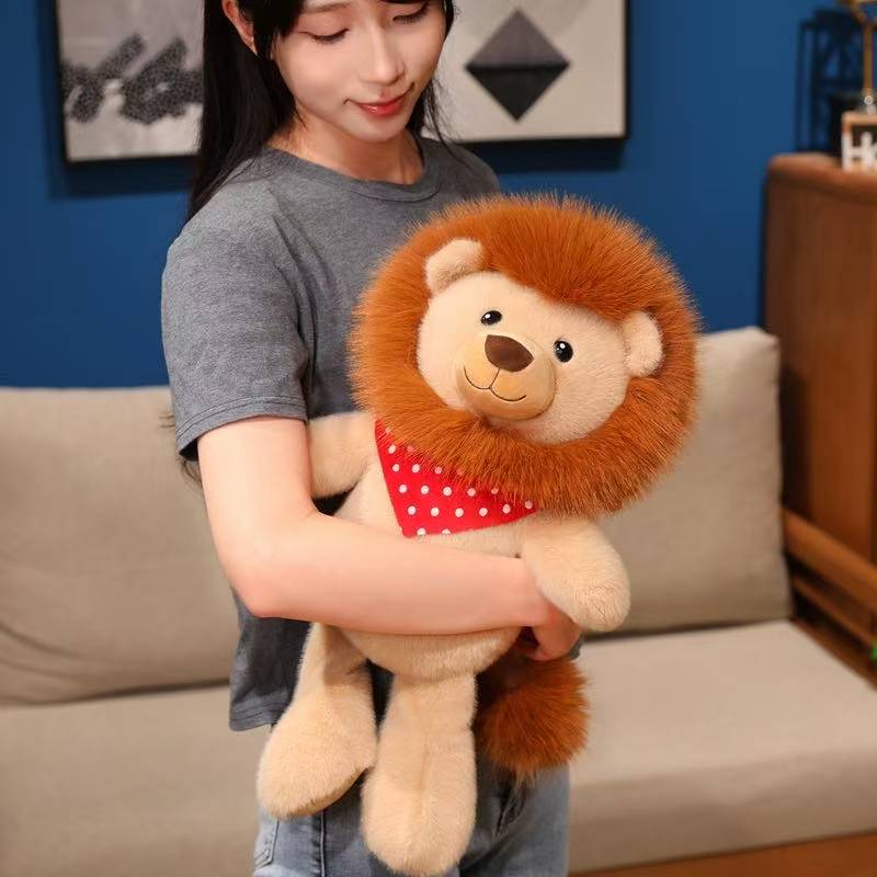 Latest Simulation Lion King Doll Kawaii Plush Toy Handmade Doll Cartoon Anime Cute Children's Birthday Gift Doll Halloween