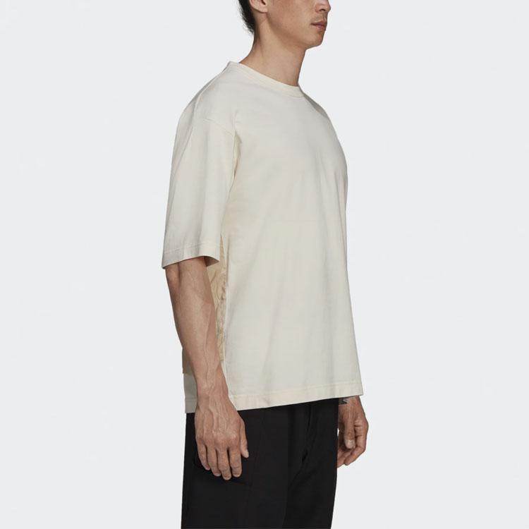Y-3 SS21 Back Logo Print Round Neck Short Sleeve T-Shirt Men Tops Off-White GV6082