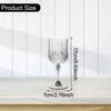 Goblet Glass Classic Home Decor Stylish Lightweight Drink Drinkware for Birthday Gift Events