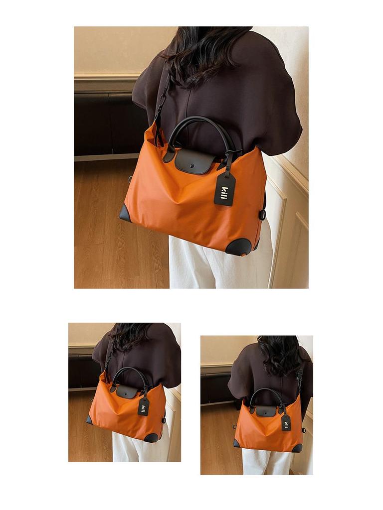 Leather Travel Bag: Large-Capacity, Cross-Body for Business, Yoga, or Commuting