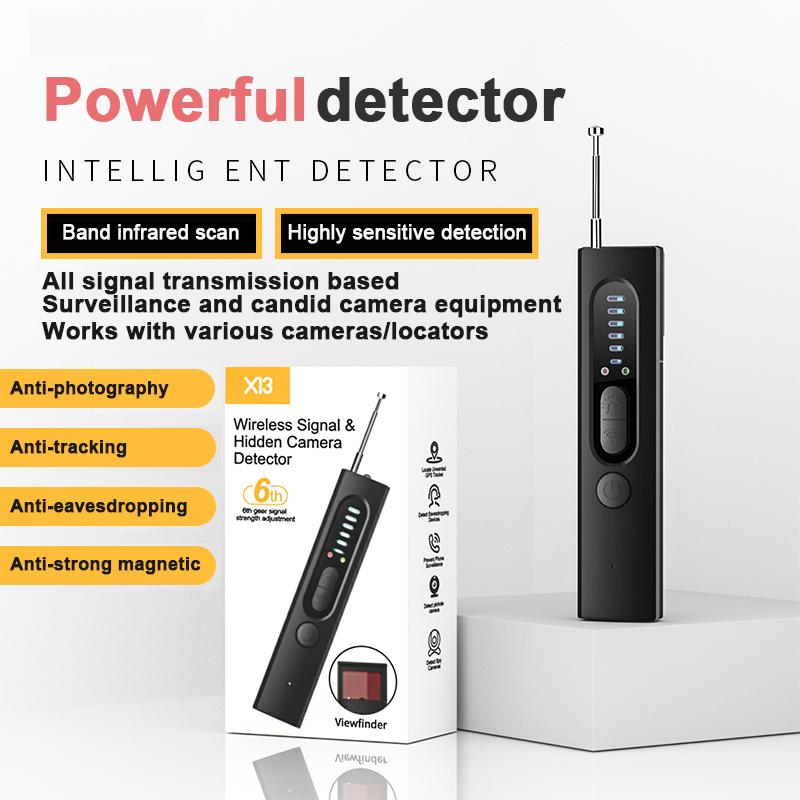 Portable Signal Detector Anti-Peeping Camera Finder Anti-Spy Infrared Scanner Signal Source Anti-Lost Sound and Light Alarm 3