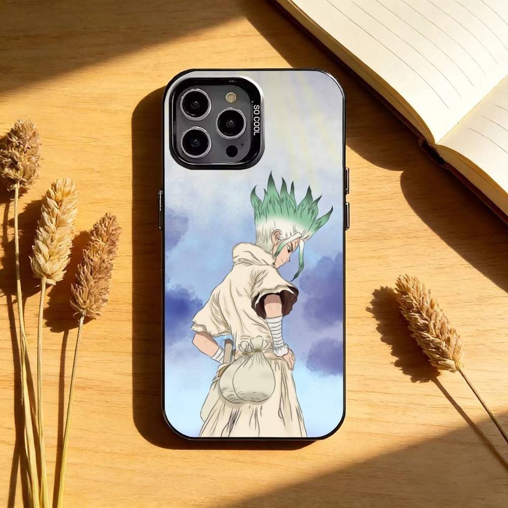 

D-Dr S-STONE Anime Black Candy silver phone case Phone Case For iPhone17,16,15,14,13,12,11 Plus,Pro Max iPhone14Plus