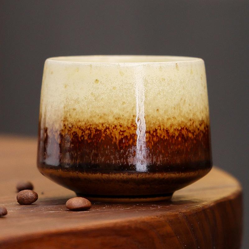 Ceramic Cup Kiln Change Cup Master Cup Japanese Teacup Coarse Pottery Retro Concentrated Coffee Mug Single Mug