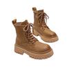 Women's Fur Integrated Thick Bottom Heightening Winter Lightweight Warm Snow Boots Non-slip Wear-resistant Casual Sports Martin Cotton Boots