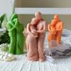 DIY Mother's Day Handmade Gifts Aroma Candle Silicone Mold Mother Holding Child Families Resin Plaster Ornament Molds