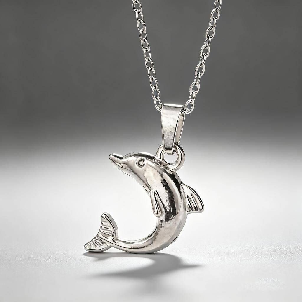 Dolphin Necklace Stainless Steel Vacation Style