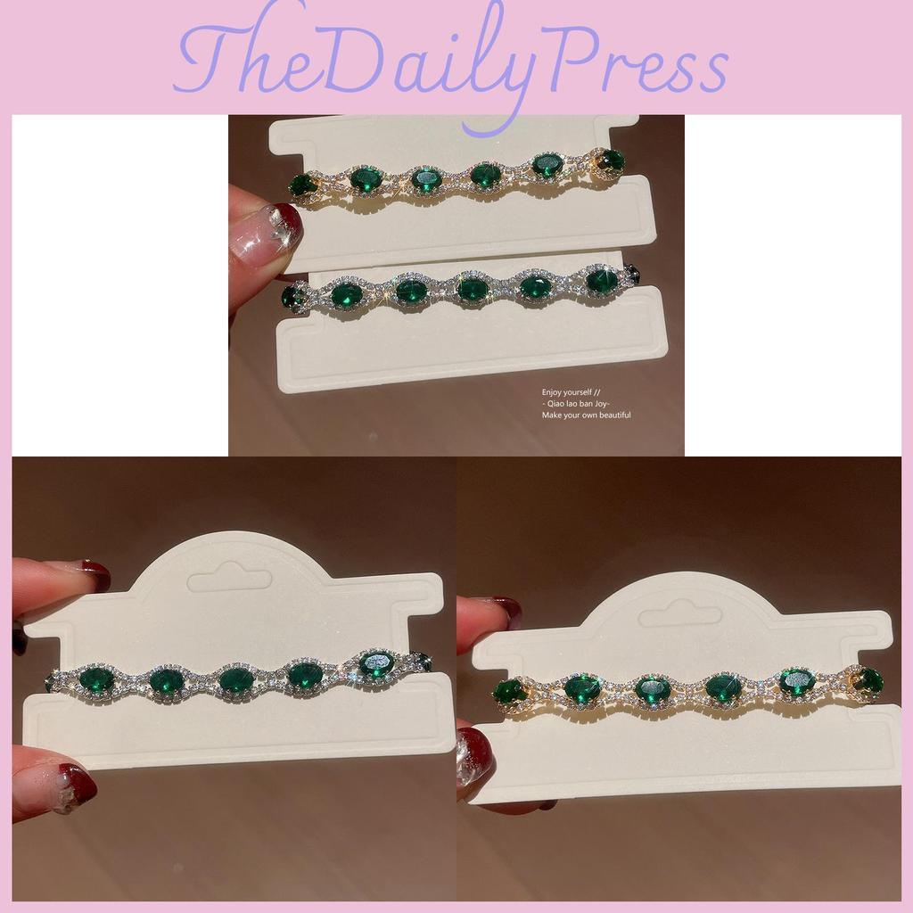 Europese Stijl Kristallen Ovaal Armband Met Strass Versiering Voor Vrouwen