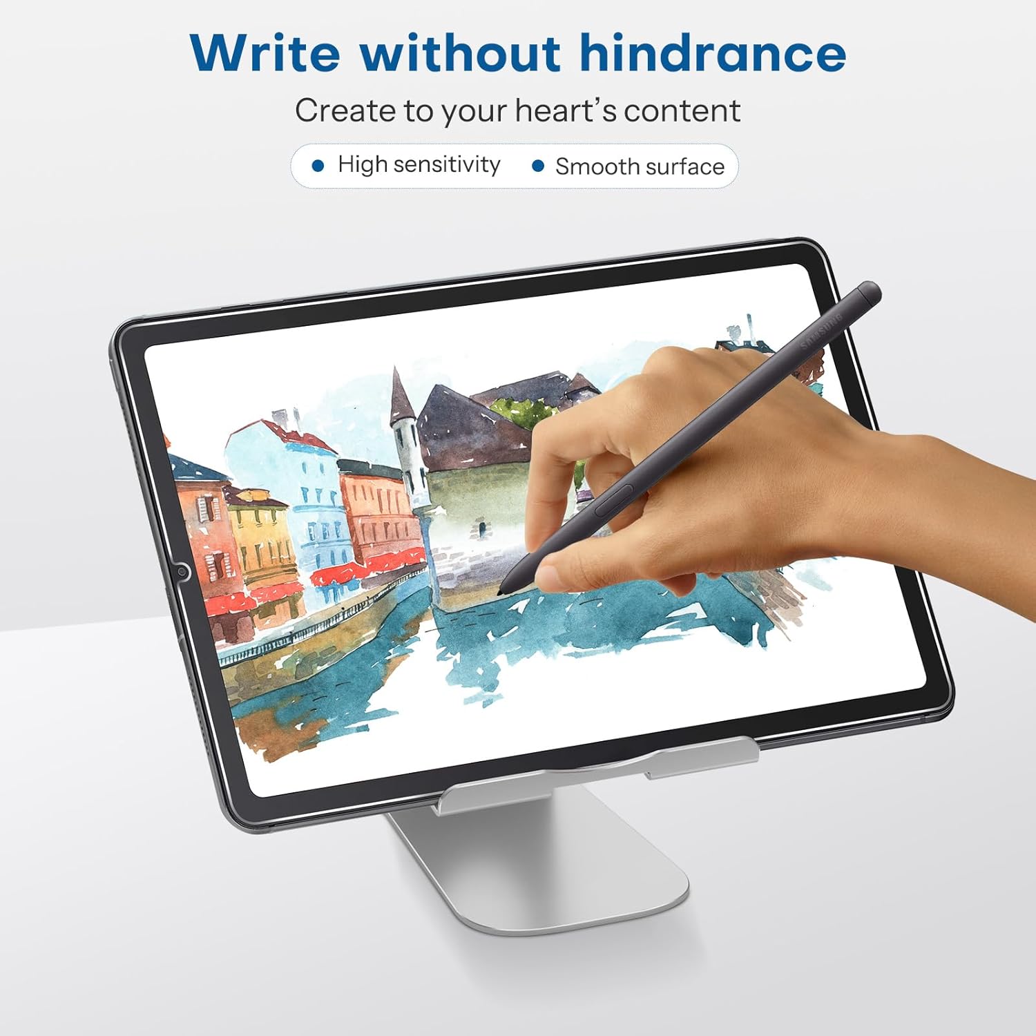 

SPARIN Screen Protector for Samsung Galaxy Tab S6 Lite 10.4 Inch(2024/2022/2020), 9H Hardness Tempered Glass with S Pen Compatible, Scratch