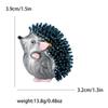 Creative Enamel Drip Oil Hedgehog Brooch, Personalized Alloy Animal Chest Flower, Fashionable And Versatile Clothing Accessory Brooch