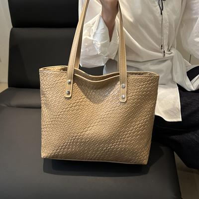 Módní retro taška s velkou kapacitou dámská 2025 nová jednoduchá ležérní přenosná nákupní taška trendy taška přes rameno do podpaží