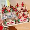 Mori Style Reindeer Antler & Ear Hair Clip - Cute Christmas Headdress for Kids