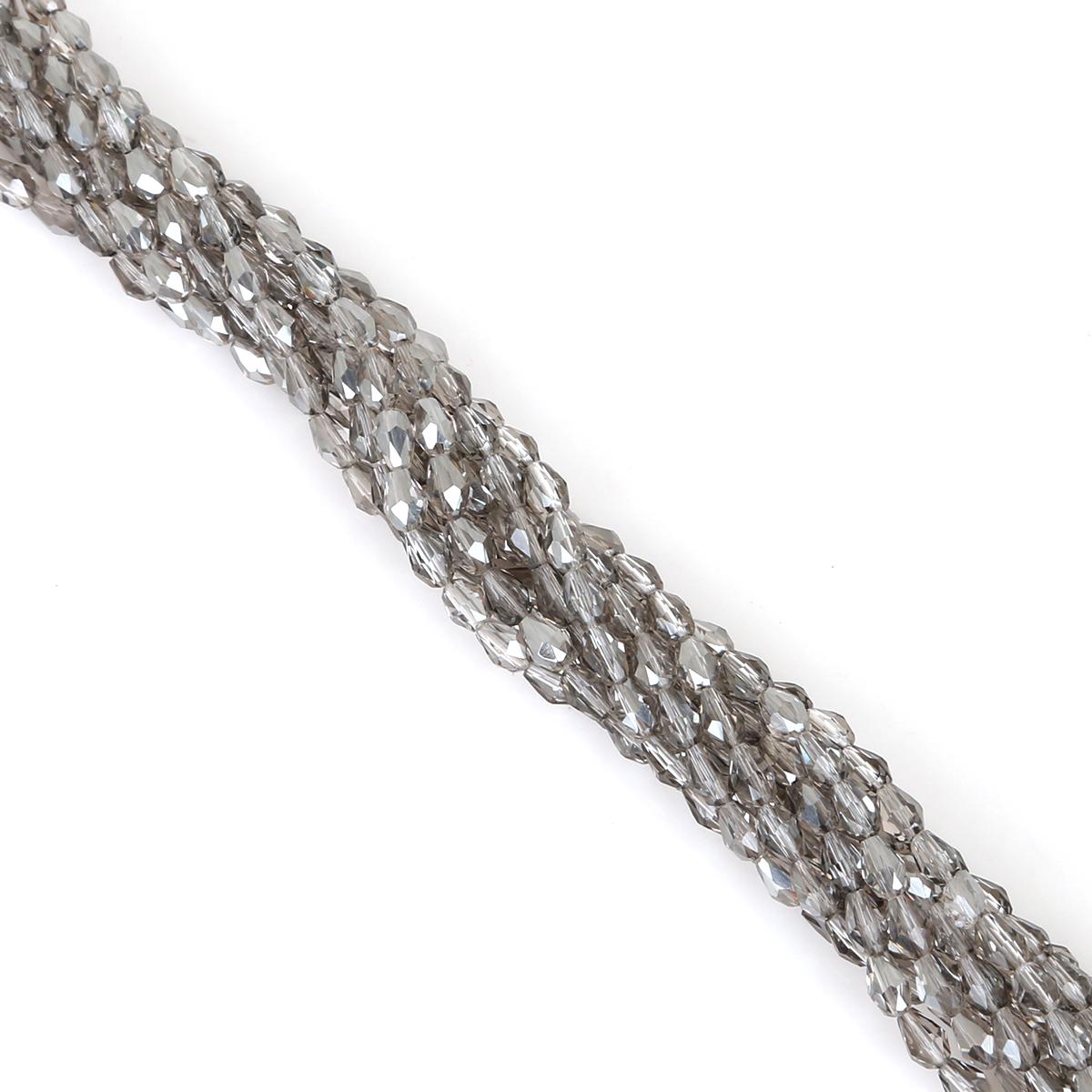 

Стеклянные хрустальные бусины в форме капель воды, свободные бусины-разделители для изготовления ювелирных изделий своими руками, браслета и ожерелья