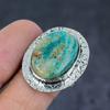 Amazonite Gemstone 925 Sterling Silver Jewelry Ring Size 9
