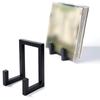 Simple Assembly Small Vinyl Record Stand Black Metal LP Records Storage Shelf  Magazine