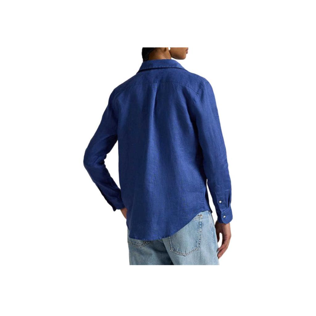 Polo Ralph Lauren FW25 Classic Fit Linen Shirt Women Shirts Sapphire-Blue WMPOSHTNDO20926-400
