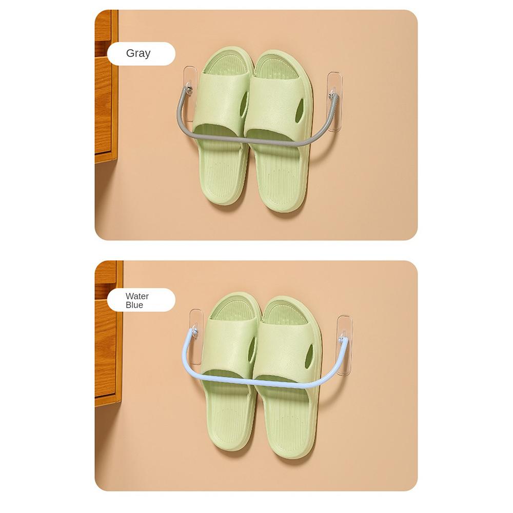 Creative Storage Shoe Holder Traceless No Punching Reliable Strong Bathroom Supplies Bathroom Shoe Rack Wall Mounted