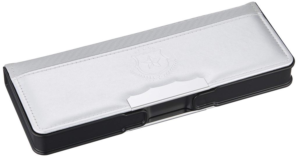 Sunstar Stationery Pen Case Compact Fudere Yokopita Trad Silver S1313398